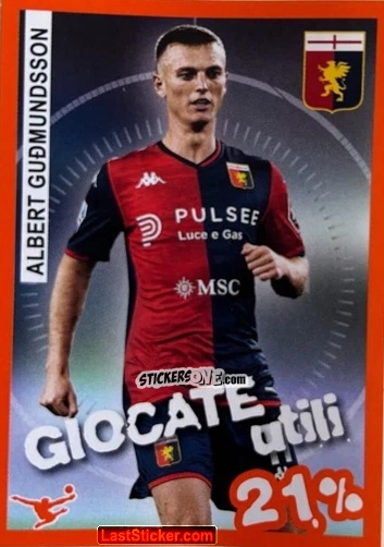Sticker Albert Gudmundsson - Calciatori 2023-2024 Celebration
 n. 37 - Panini