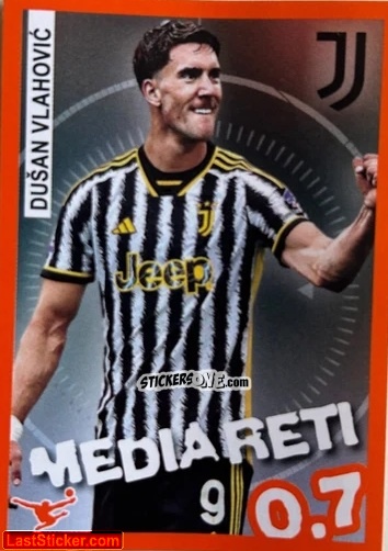 Sticker Dusan Vlahovic - Calciatori 2023-2024 Celebration
 n. 55 - Panini