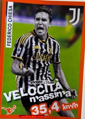 Sticker Federico Chiesa - Calciatori 2023-2024 Celebration
 n. 58 - Panini