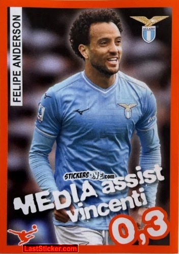 Cromo Felipe Anderson - Calciatori 2023-2024 Celebration
 n. 62 - Panini