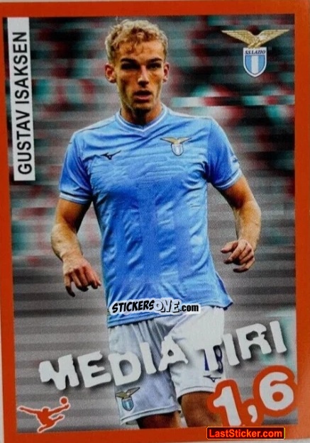 Figurina Gustav Isaksen - Calciatori 2023-2024 Celebration
 n. 66 - Panini