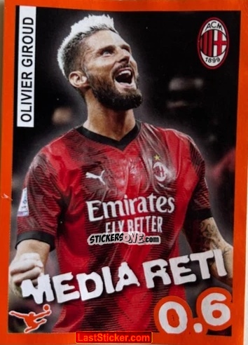 Sticker Olivier Giroud - Calciatori 2023-2024 Celebration
 n. 74 - Panini