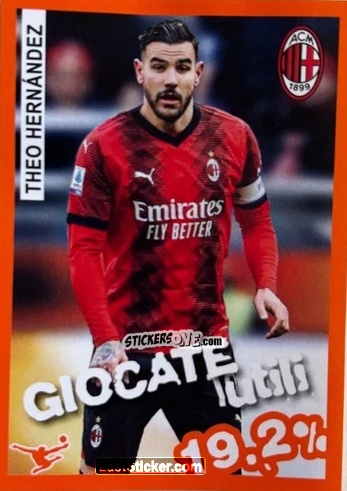 Figurina Theo Hernandez - Calciatori 2023-2024 Celebration
 n. 75 - Panini