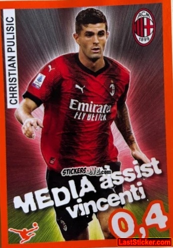 Sticker Christian Pulisic - Calciatori 2023-2024 Celebration
 n. 77 - Panini