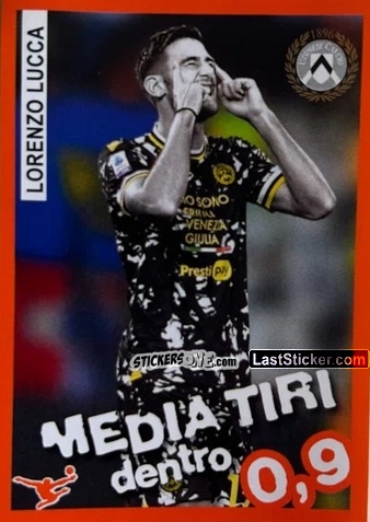 Sticker Lorenzo Lucca - Calciatori 2023-2024 Celebration
 n. 118 - Panini