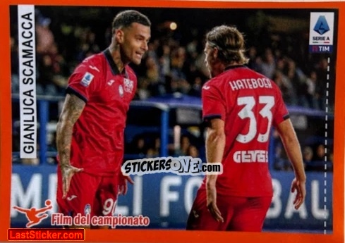 Sticker Gianluca Scamacca - Calciatori 2023-2024 Celebration
 n. 128 - Panini
