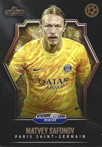Sticker Matvey Safonov - UCC Summer Signings 2024
 n. 42 - Topps