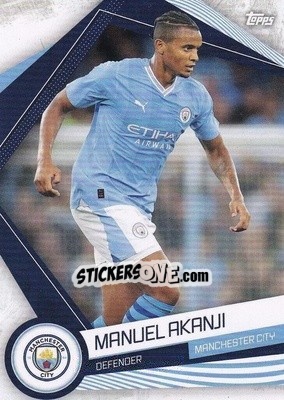 Sticker Manuel Akanji - Manchester City 2023-2024
 n. MAN-7 - Topps