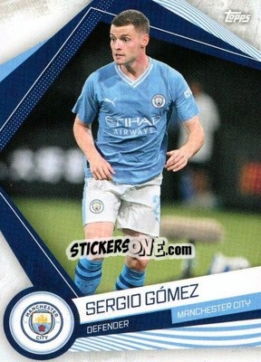 Sticker Sergio Gómez - Manchester City 2023-2024
 n. MAN-9 - Topps