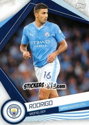 Sticker Rodrigo - Manchester City 2023-2024
 n. MAN-12 - Topps