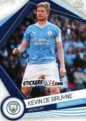 Sticker Kevin De Bruyne - Manchester City 2023-2024
 n. MAN-13 - Topps