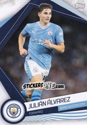 Sticker Julián Álvarez - Manchester City 2023-2024
 n. MAN-19 - Topps