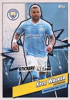 Sticker Kyle Walker - Manchester City 2023-2024
 n. MANH-2 - Topps