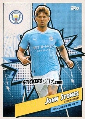 Sticker John Stones - Manchester City 2023-2024
 n. MANH-5 - Topps