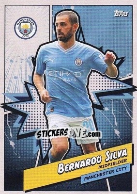 Sticker Bernardo Silva - Manchester City 2023-2024
 n. MANH-7 - Topps