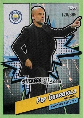 Sticker Pep Guardiola - Manchester City 2023-2024
 n. MANH-12aq - Topps