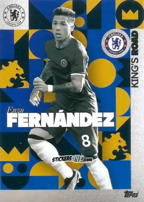 Cromo Enzo Fernández - Chelsea Team Set 2023-2024
 n. 29 - Topps