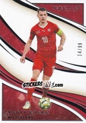 Sticker Granit Xhaka - Immaculate Soccer 2020
 n. 27 - Panini
