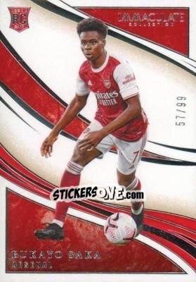 Sticker Bukayo Saka - Immaculate Soccer 2020
 n. 77 - Panini