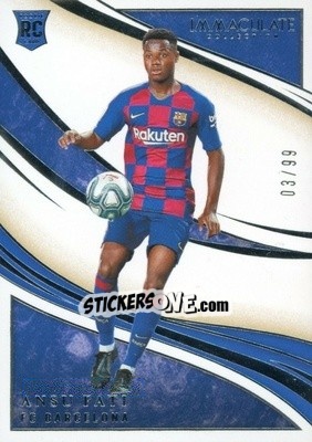 Sticker Ansu Fati - Immaculate Soccer 2020
 n. 88 - Panini