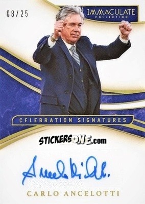 Sticker Carlo Ancelotti - Immaculate Soccer 2020
 n. CS-CA - Panini