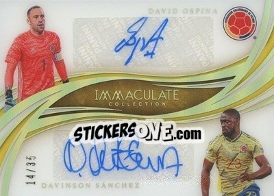 Sticker David Ospina / Davinson Sanchez - Immaculate Soccer 2020
 n. D-OS - Panini