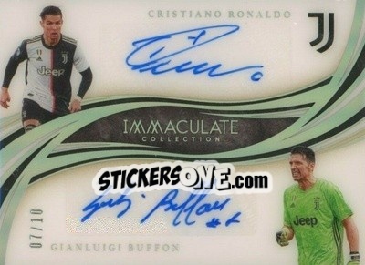 Sticker Cristiano Ronaldo / Gianluigi Buffon - Immaculate Soccer 2020
 n. D-RBU - Panini