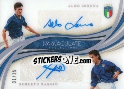 Sticker Aldo Serena / Roberto Baggio