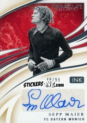 Sticker Sepp Maier - Immaculate Soccer 2020
 n. I-SEP - Panini