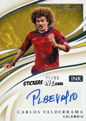 Sticker Carlos Valderrama - Immaculate Soccer 2020
 n. I-VAL - Panini