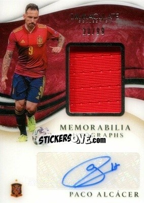 Sticker Paco Alcacer - Immaculate Soccer 2020
 n. MA-PA - Panini