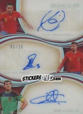 Sticker Xavi Hernandez / Gerard Pique / Iker Casillas - Immaculate Soccer 2020
 n. T-XPC - Panini