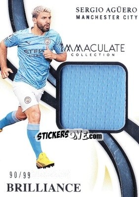 Sticker Sergio Aguero - Immaculate Soccer 2020
 n. B-SA - Panini