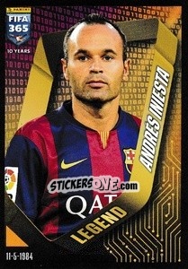 Sticker Andrés Iniesta (FC Barcelona) - FIFA 365 2025
 n. 22 - Panini