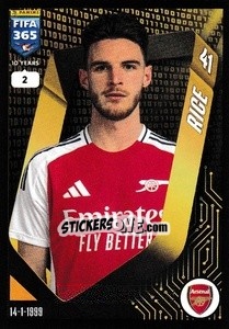 Sticker Declan Rice - FIFA 365 2025
 n. 70 - Panini