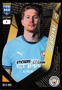 Sticker Kevin De Bruyne - FIFA 365 2025
 n. 109 - Panini