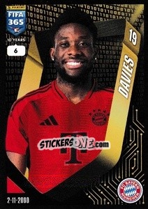 Sticker Alphonso Davies - FIFA 365 2025
 n. 191 - Panini