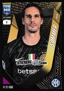 Sticker Yann Sommer - FIFA 365 2025
 n. 222 - Panini