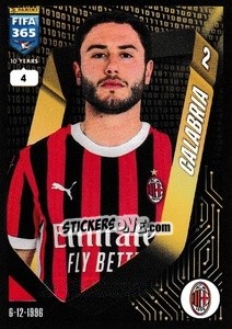 Sticker Davide Calabria - FIFA 365 2025
 n. 261 - Panini