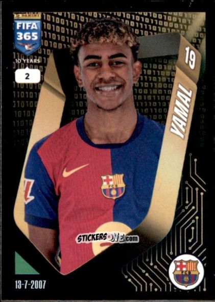 Sticker Lamine Yamal - FIFA 365 2025
 n. 365 - Panini