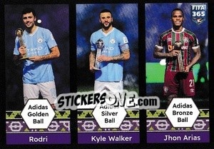 Sticker Awards (Rodri/kyle Walker/jhon Arias) - FIFA 365 2025
 n. 388 - Panini