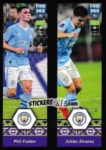 Sticker Phil Foden / Julián Álvarez - FIFA 365 2025
 n. 398 - Panini