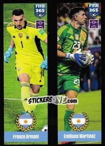 Sticker Franco Armani / Emiliano Martinez - FIFA 365 2025
 n. 414 - Panini
