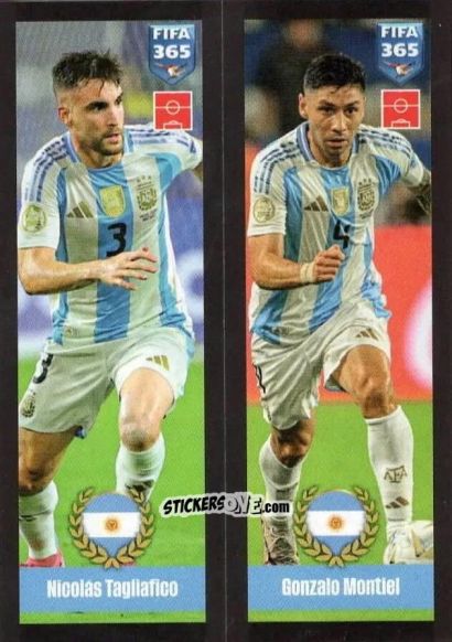 Cromo Nicolás Tagliafico / Gonzalo Montiel - FIFA 365 2025
 n. 415 - Panini