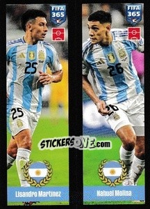 Sticker Lisandro Martínez / Nahuel Molina - FIFA 365 2025
 n. 418 - Panini