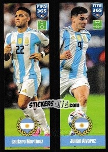 Sticker Lautaro Martinez / Julian Alvarez - FIFA 365 2025
 n. 422 - Panini