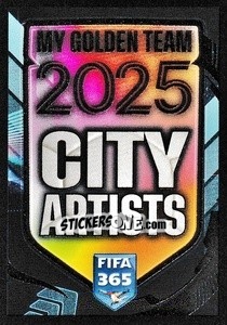 Sticker City Artists Logo - FIFA 365 2025
 n. ART - Panini