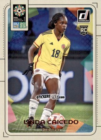 Sticker Linda Caicedo - Donruss Soccer FIFA Women's World Cup 2023
 n. 35 - Panini