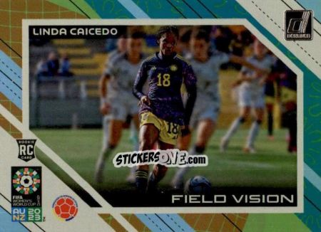 Sticker Linda Caicedo - Donruss Soccer FIFA Women's World Cup 2023
 n. FV3 - Panini