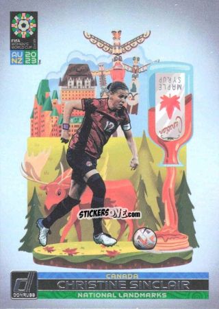 Sticker Christine Sinclair - Donruss Soccer FIFA Women's World Cup 2023
 n. NL4 - Panini